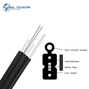 GJYXCH GJYXFCH FTTH Drop Fiber Optic Cable , flat fiber Drop Cable 1 Core