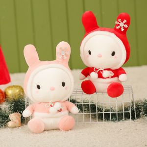 ODM Skin Friendly 20cm Snowflake Rabbit Plush Toy