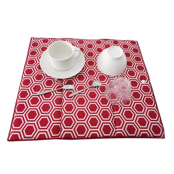 Buy Microfiber Dish Drying Mat Rack Drain 41x46cm Polyester and Polyamide at wholesale prices