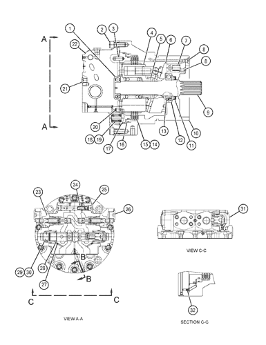 5110315 MOTOR GP-TRAVEL Parts scheme