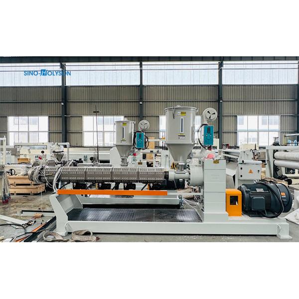 Sinohs 75/250mm HDPE Pipe Making Machine PE Production Line Extruder For Plastic Pipes / PE Pipe Making