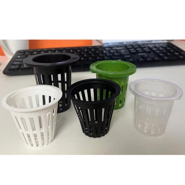 Buy Food Grade Plastic PP 2 3 4 Inch Plastic Net Pot Hydroponic Plastic Mesh Cup Nursery Pots at wholesale prices