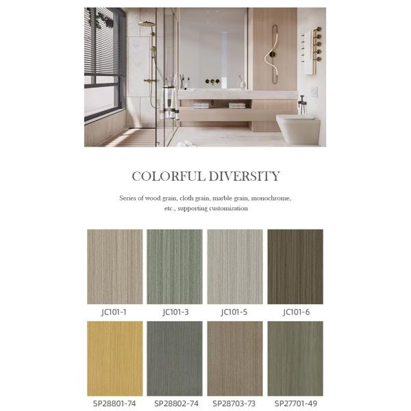 SPC Wall Panel Bathroom Wall Board Waterproof And Flame Retardant Eco-friendly Interior Decorative Panels