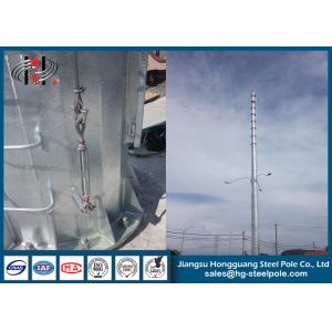 Tapered Electrical Steel Utility Poles , Industrial / Street Lighting Pole