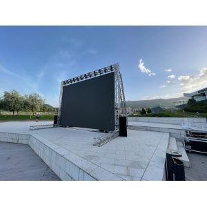 Quality Satage Installation LED Backdrop Screen for Rental event, LED Stage Curtain Screen P3.91 / P4.81 500x500mm cabinet for sale