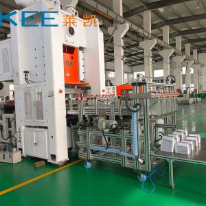 Quality Aluminium Foil Food Container Siemens Motors H-type Making Machine With 4 Cavities Capacity for sale