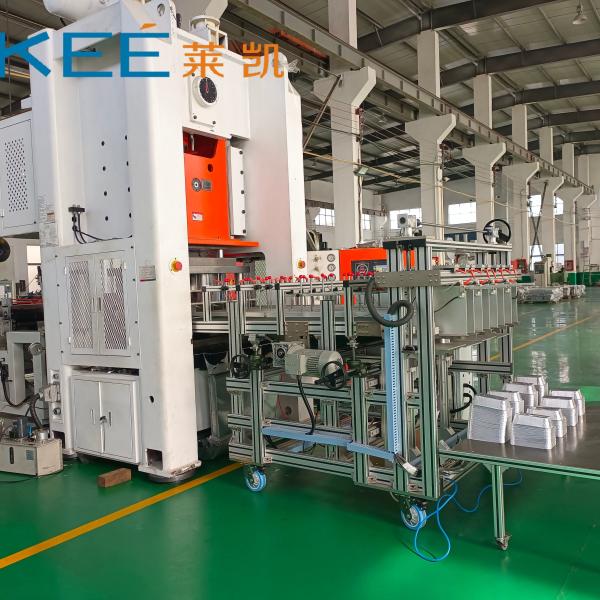 Aluminium Foil Food Container Siemens Motors H-type Making Machine With 4