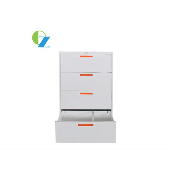 Cold Rolled Steel Office Lateral File Cabinets With 4 Drawers Modern Design