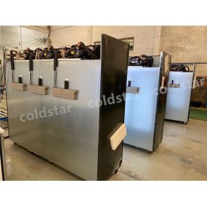 Customize Supermarket Meat Showcase Display Vertical Freezer