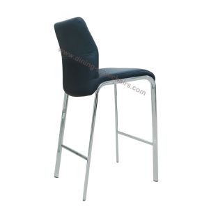 High Counter Upholstered Contemporary Bar Chairs Polyurethane Material