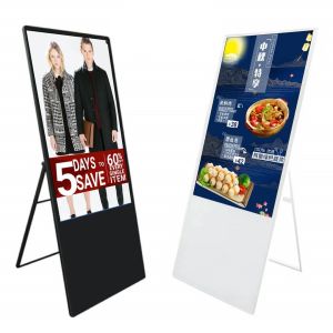 China 1920 X 1080 Rotatable Digital Signage All In One Mobile Touch Electronic Water Sign on sale