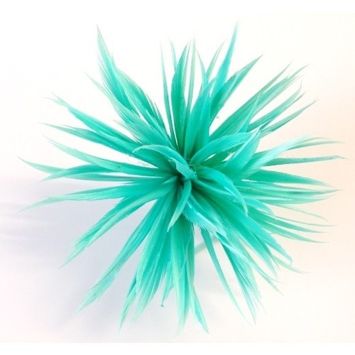 Event Party Supplies 10*10 cm Goose Biot Feather Flower Mount with Wire