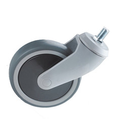 4 Inch TPR Swivel Caster Wheels Nylon Yoke For Medical Equipment