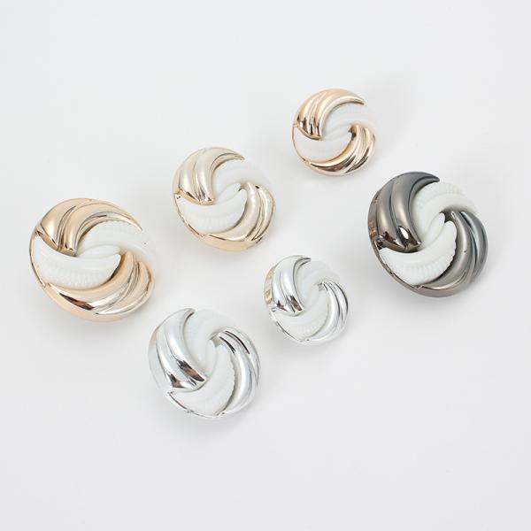 Wholesale Women Clothes Customize Fashion Big Plastic Abs Combined Button for Clothing Dyeable