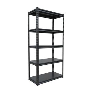 Black 5 Levels Industrial Heavy Duty Boltless Rack In Gourd Hole