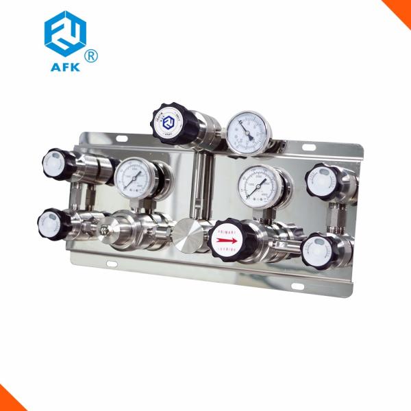 Stainless Steel Changeover Manifold With FCTFE Seat Cv 0.14 Working Temp -40℃~74℃