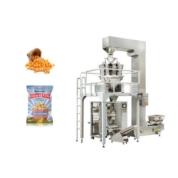 Buy Popcorn Vertical Granular Packing Machine With 10 Heads Weigher Low Noise at wholesale prices