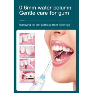 Combo Electric Toothbrush IPX4 Countertop Water Flosser Teeth Whitening 600ml