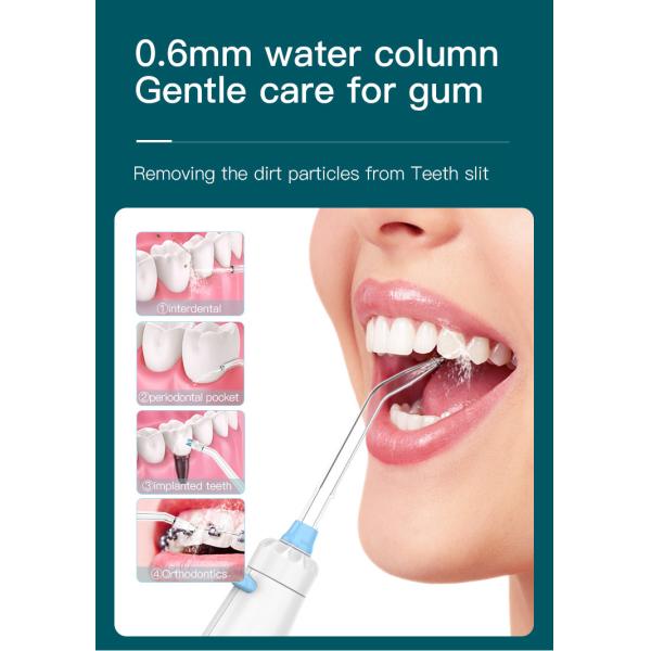 Combo Electric Toothbrush IPX4 Countertop Water Flosser Teeth Whitening 600ml