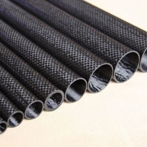 High Stiffness 100% 3K Carbon Fiber Pipe Chemical Resistant