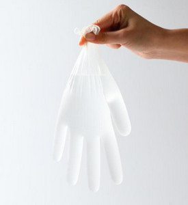 Buy Hdpe Clear Disposable Protective Gloves , Disposable Hand Gloves Medium Thickness at wholesale prices