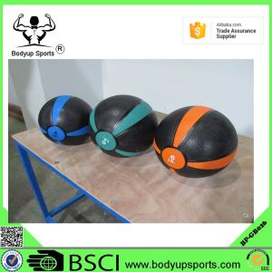 Rubber Gym Exercise Ball Medicine Ball With Grip Customized Color
