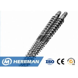 38CrMOALA Material Plastic Extruder Screw , Durable Parallel Twin Screw, cable