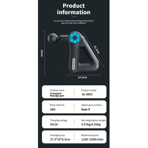 Quality 9 Speed Gear Electric Massage Gun for sale