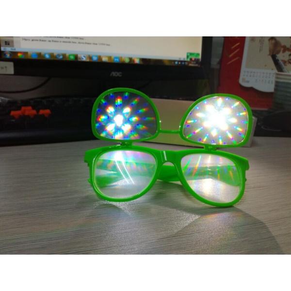 PH0028 Flip Up 3D Diffraction Glasses With CE FCC RoHS Strong Effect Glasses