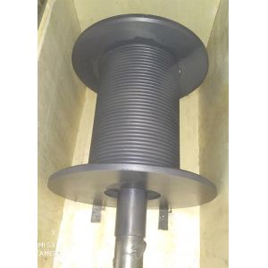 Professional Steel LBS Grooved Drum With Cable / Black Winch Reel