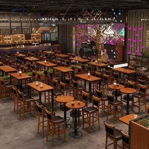 Breakfast Bistro Bar Tables Outdoor Modern High Stool Music Dining 65cm