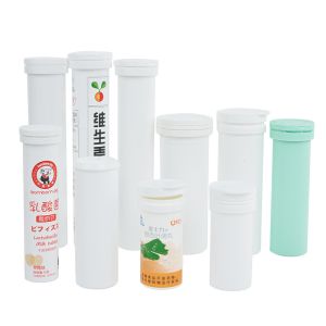 Plastic Packaging Empty Vitamin C Effervescent Tablet Bottle with Desiccant