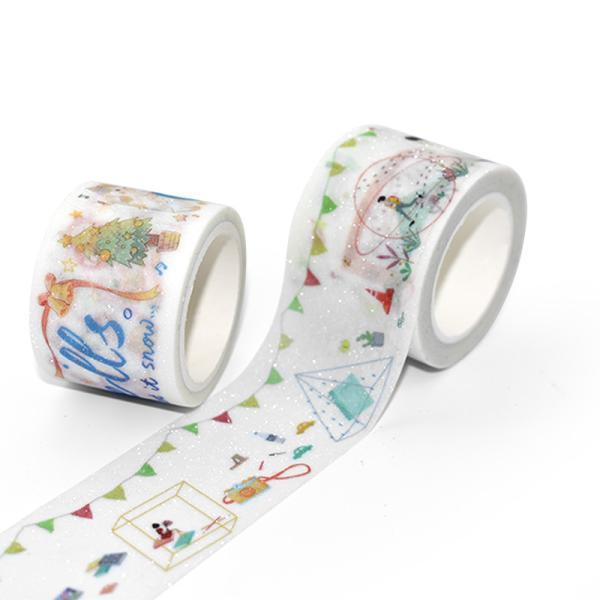 Buy Wholesale Waterproof Custom Printed CMYK Glitter Washi Tape Supplier at wholesale prices