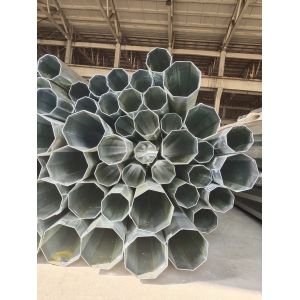 Q235 Electrical Steel Tubular Pole Galvanized Power Overhead Project