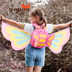NHB125 butterfly lovely kindergarten neoprene Backpack for baby girls