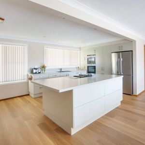 White Lacquer L Shape Modular Kitchen Unit Cabinet Designs