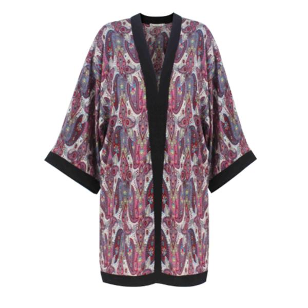 Buy Printed Kimono Type Oversized Womens Cardigans With Mid Length Sleeve at wholesale prices