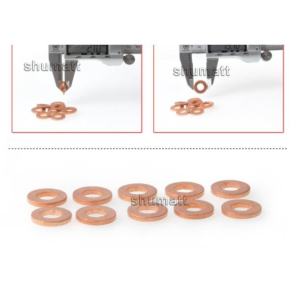 OEM new Shumatt Injector Heat Schield Gasket Copper Washer Shim F00VC17504 for 0445110002/019/047/048 injector