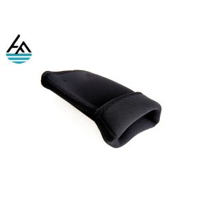 Black Neoprene Elbow Sleeve / Elbow Compression Sleeve For Weightlifting