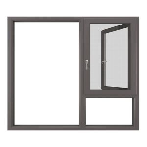 Level 6 Water Tightness Aluminum Horizontal Open Casement Windows for Folding