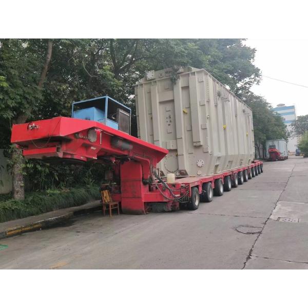 Jost Kingpin Transport Semi Hydraulic Modular Axis Flatbed Axle Trailer For