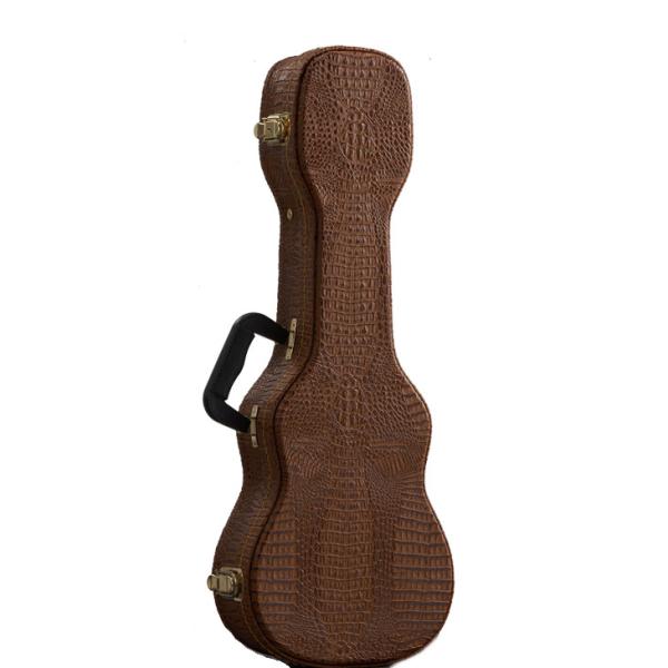 Buy Crocodile Wooden Soprano Ukulele Hard Case Double Backpack Straps at wholesale prices