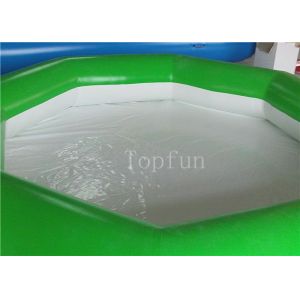 Family Use Inflatable Swimming Pools , PVC Tarpaulin Inflatable Hexagonal Water