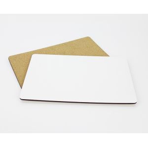Personalized Printable Sublimation Blank Mdf Cork Placemat for Retail or