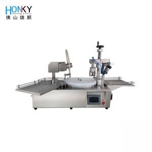 China Semi Automatic 20ml Essential Oil Filling And Capping Machine With High Precision Ceramic Pump on sale