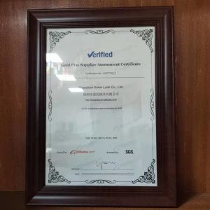 Shenzhen Aimin lock Co. LTD Certifications