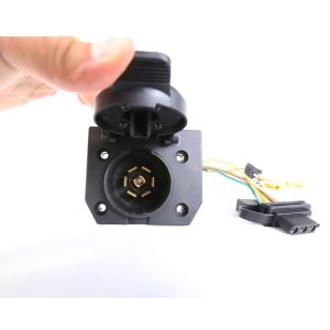 Seven Pin Trailer Connector Lightweight Waterproof Brass Well Connections Small