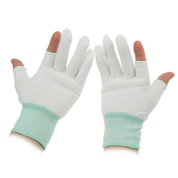 S M L XL 10g Half Finger Palm Fit ESD Carbon Gloves