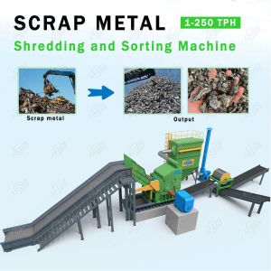 Multifunctional Scrap Metal Recycling Equipment 18.5kw Iron Scrap Crushing