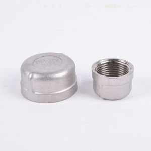 Stainless Steel 201 304 Blinds Threaded Round Tube Fitting Caps Pipe Fitting